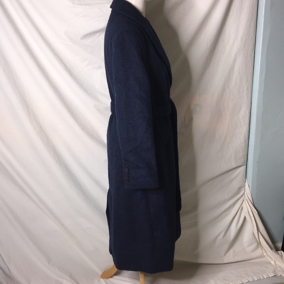 TOPSHOP Manhattan Long Belted Wool Blend Coat 12 - Picture 6 of 9